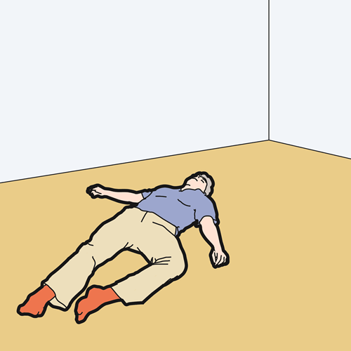 Getting up from a fall - Step 1