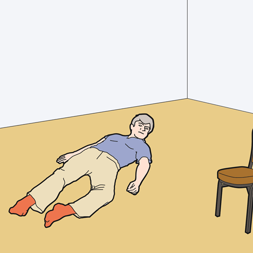 Getting up from a fall - Step 2