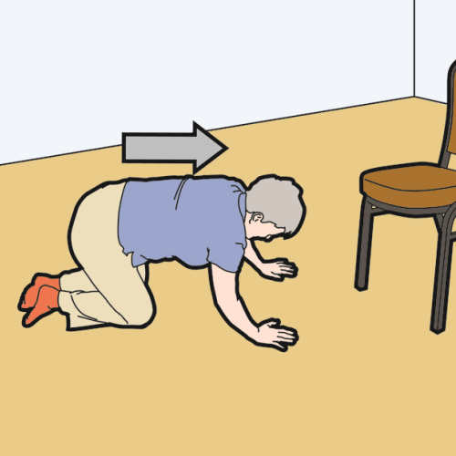 Getting up from a fall - Step 5