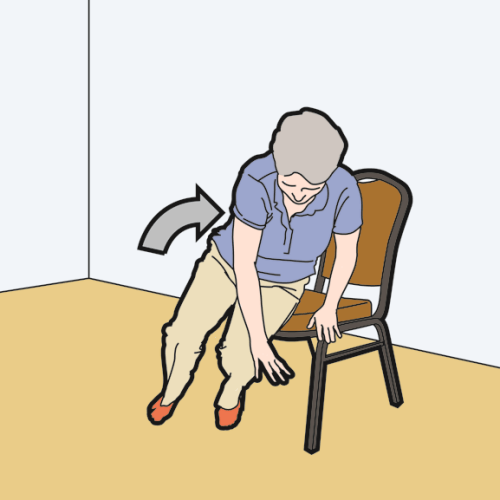 Getting up from a fall - Step 8