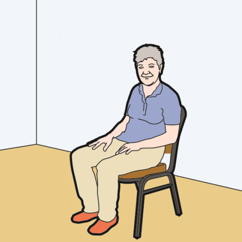 Getting up from a fall - Step 9