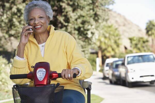 Improving mobility with mobility scooters for seniors. Home healthcare solutions and products guide.