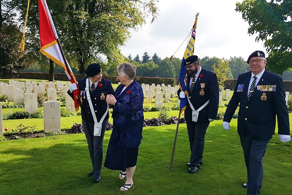 A ceremony held in honour of Harriet's father which included the Royal Canadian Legion - Branch 005