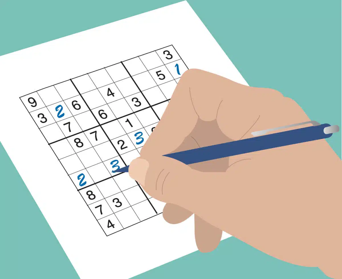 Graphic illustration of sudoku