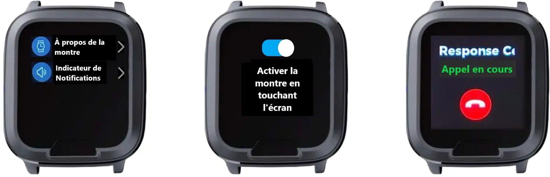 Smartwatch French screens