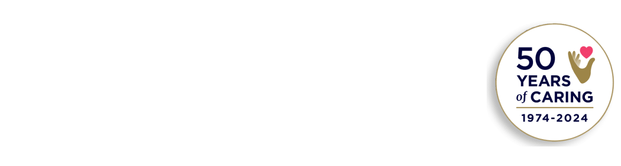 Lifeline Logo - 50 YEARS of CARING 1974-2024