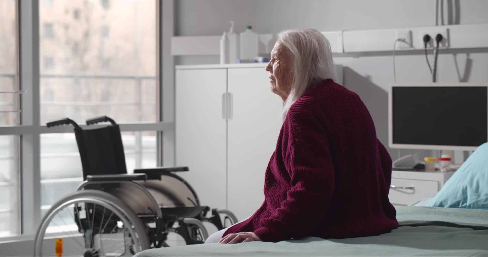 Senior waiting for a doctor's appointment
