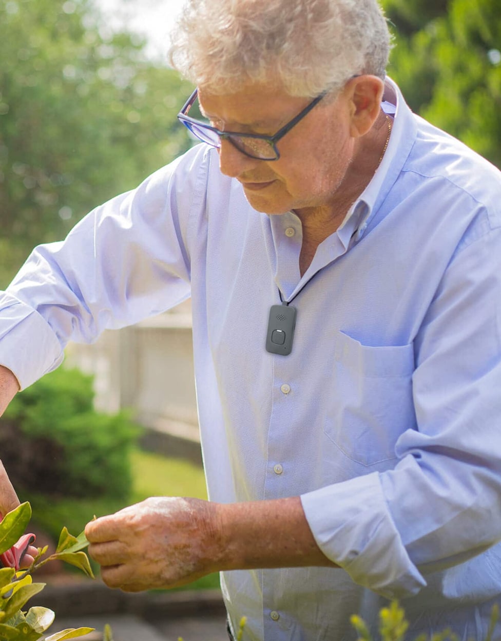 Man gardening