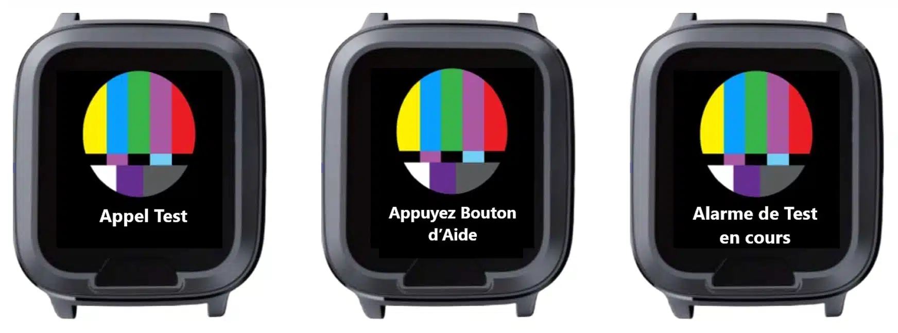 Smartwatch test screen