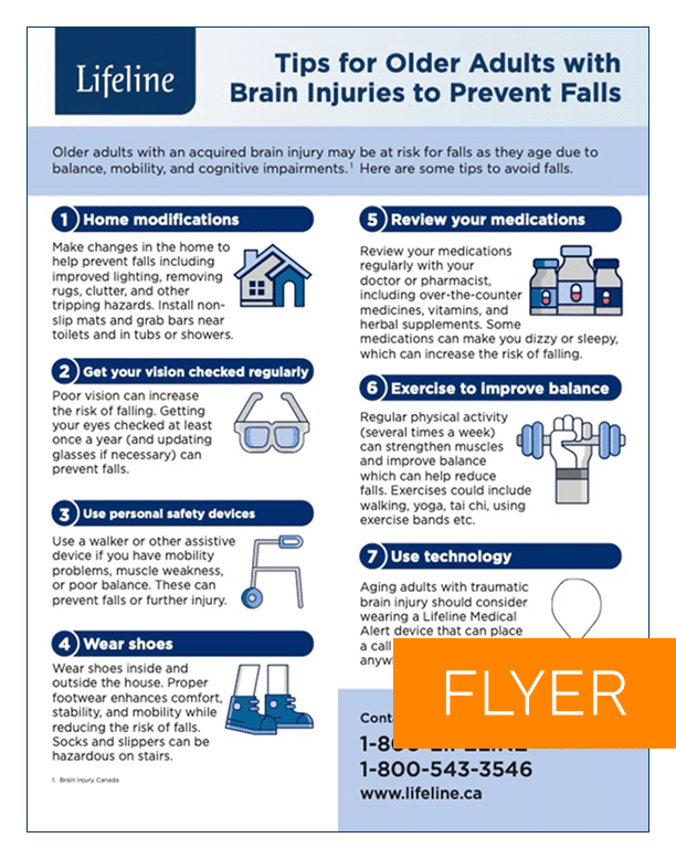 Tips for Older Adults with Brain Injuries to Prevent Falls