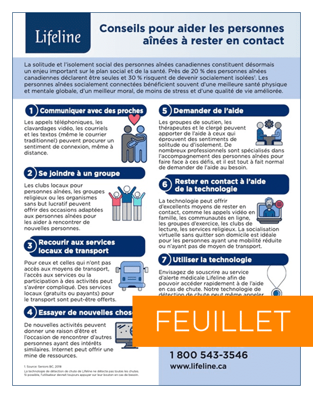 Conseils pour aider les personnes aînées à rester en contact